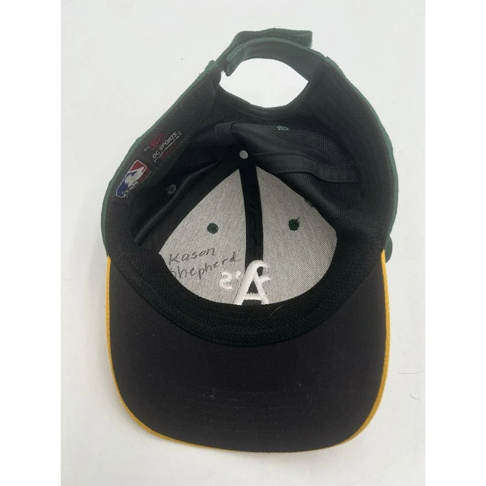 Oakland Athletics A's YOUTH Adjustable Team MLB OC Sports Green Yellow Hat Cap